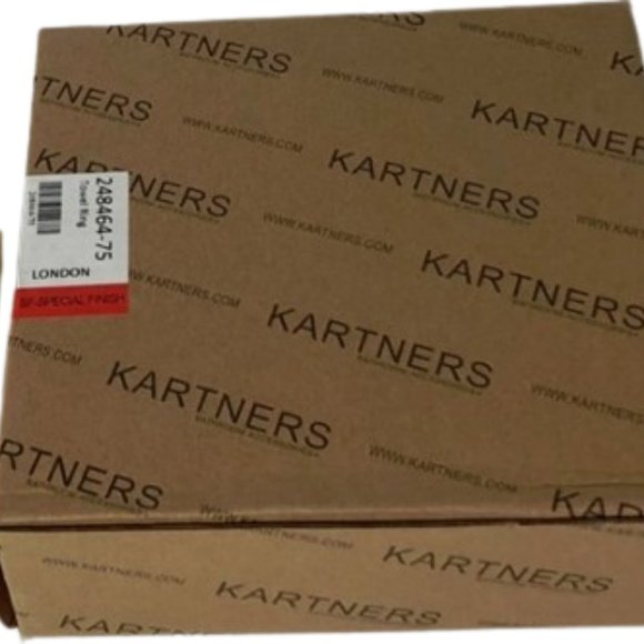 Kartners London 248464-75 Towel Ring Unlacquered Brass New - Picture 2 of 2